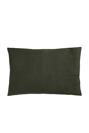 Parachute Linen Pillowcase Set in Green