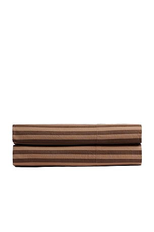 Parachute Percale Fitted Sheet in Red
