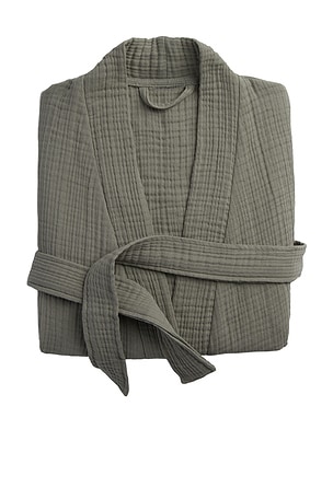 Parachute Cloud Cotton Robe in Green