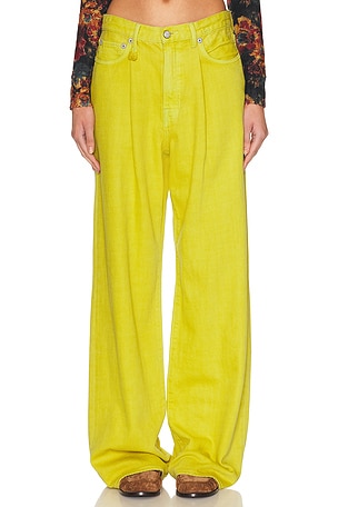 R13 Damon Wide Leg in Yellow