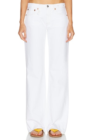 R13 Effie Straight Leg in White