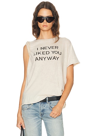 R13 I Never Liked You Boy Tee in Cream