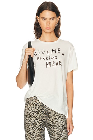 R13 Give Me A Break Boy Tee in White