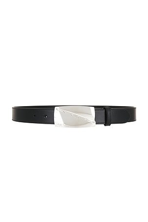 Ralph Lauren Collection Medium Soft Lux Calf Belt in Black