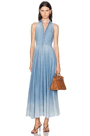 Ralph Lauren Collection Peyten Dress in Denim-Light