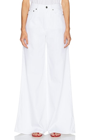 Ralph Lauren Collection Collen Full Length Wide Leg in White