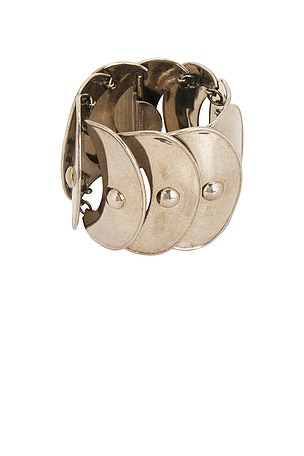 Ralph Lauren Collection Disk Cuff Bracelet in Metallic Silver