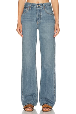RE/DONE 90s High Rise Loose Jean in Blue