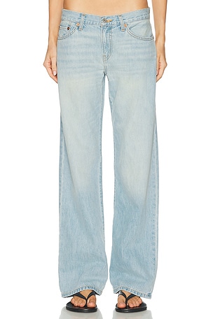 RE/DONE Loosie Wide Straight Leg Jeans in Blue