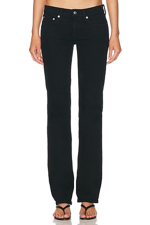 RE/DONE The Lean Straight Leg Jeans in Black