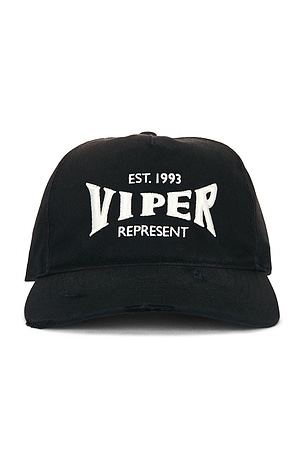 REPRESENT Viper Room Cap in Black