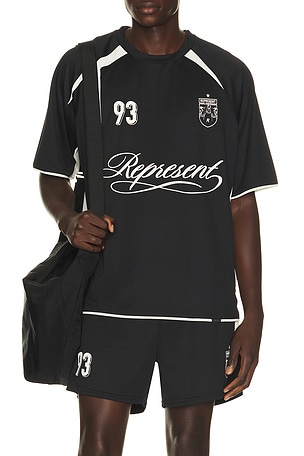 REPRESENT Star Football Top in Black