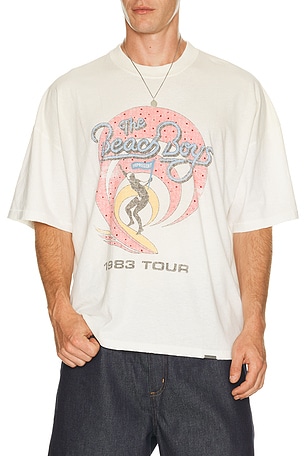 REPRESENT x Beach Boys Tour Tee Shirt in Cream