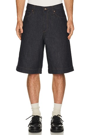 Rag & Bone Baggy Denim Short in Blue