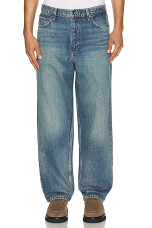 Rag & Bone Rb Baggy Authentic Rigid Jeans in Blue