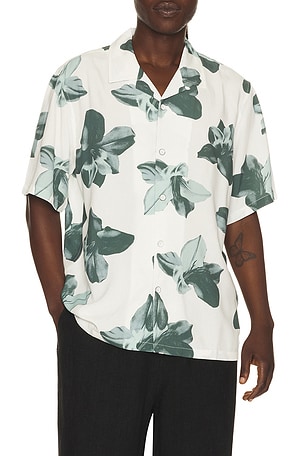 Rag & Bone Avery Printed Shirt in White