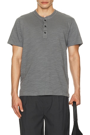 Rag & Bone Classic Flame Henley in Slate