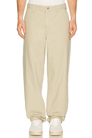 Reigning Champ Cotton Canvas Grounds Standard Pant in Beige