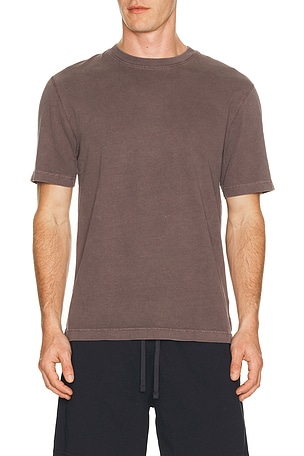 Reigning Champ Midweight Jersey Fadeaway Standard T-Shirt in Brown