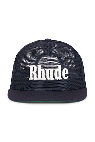 Rhude Rhude Logo Mesh Hat in Navy