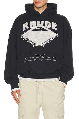 Rhude Dakar Convoy Hoodie in Black