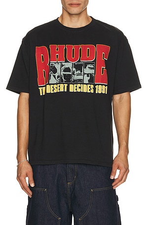 Rhude The Desert Decides Tee in Black