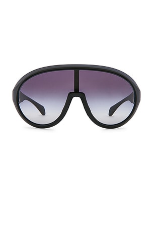 Rick Owens x Moncler Shield Sunglasses in Black