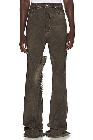Rick Owens Bolan Bootcut Jean in Brown