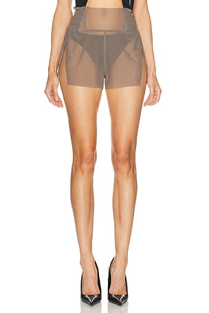 Rick Owens Boxing Short in Taupe