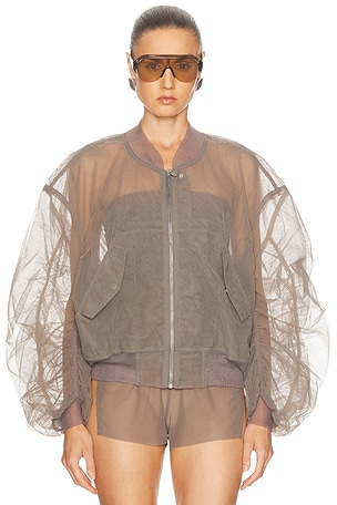 Rick Owens Secchia Flight Jacket in Taupe