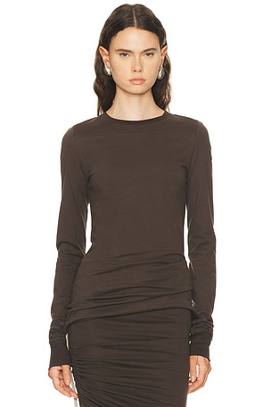 Rick Owens X Moncler Girder Long Sleeve Top in Brown