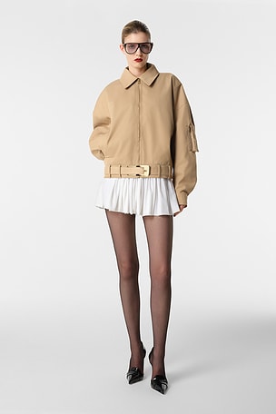REVOLVE LOS ANGELES Nikki Bomber Jacket in Tan