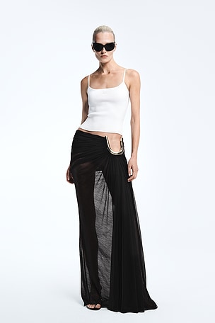 REVOLVE LOS ANGELES Leora Maxi Skirt in Black