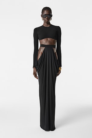 REVOLVE LOS ANGELES Aubin Maxi Skirt in Black