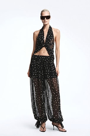 REVOLVE LOS ANGELES Adela Georgette Silk Top in Multi