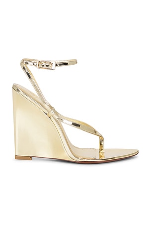retrofete Namby Wedge Sandal in Metallic Gold