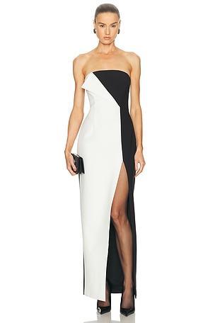Ronny Kobo River Dress in Black,White