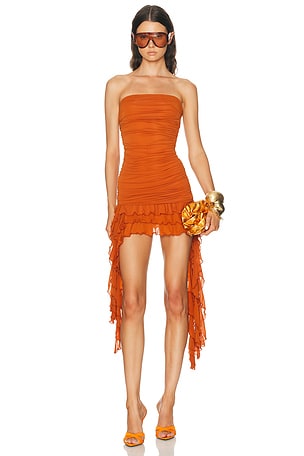 Ronny Kobo Ginara Dress in Orange