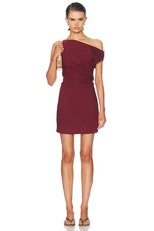 Ronny Kobo Winnie Dress in Burgundy