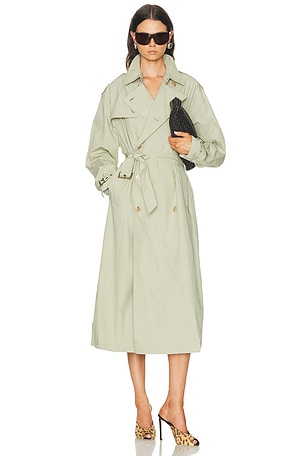 Ronny Kobo Cohen Raincoat in Sage