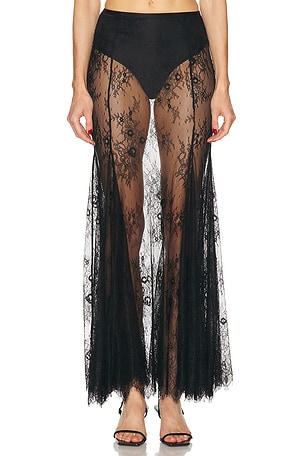 Ronny Kobo Liesel Skirt in Black