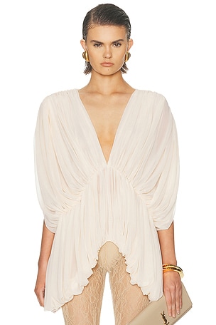 Ronny Kobo Lenore Top in Ivory