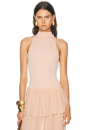 Ronny Kobo Spen Bodysuit in Rose