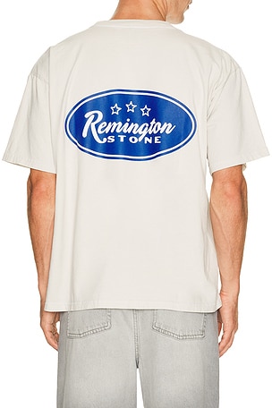 Remington Stone Bronco Tee in Cream