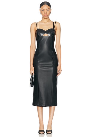 All That Remains Veia Dress in Noir & Bone | FWRD All That Remains Veia Dress in Noir & Bone | FWRD