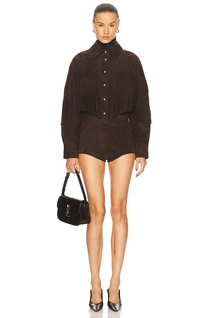 retrofete Araminta Romper in Brown