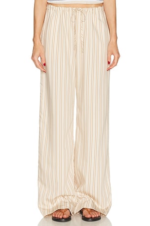 SABLYN Gemma Stripe Pull On Pant in Cream