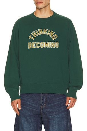 Sacai Graphic Pullover in Green