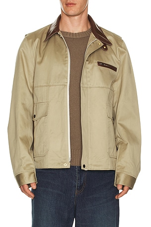 Sacai Cotton Chino Blouson in Beige