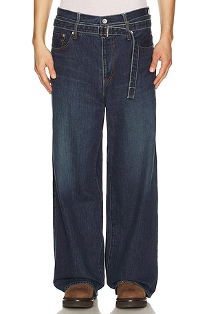 Sacai Denim Pants in Blue